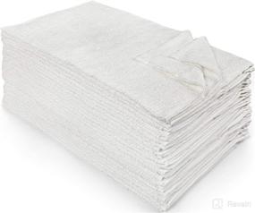 img 4 attached to 🔲 Nouvelle Legende Ribbed Bar Mop Towel - Quality Cotton, 16x19 Inches, White (Pack of 25)