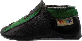 img 1 attached to 🦖 Yalion Boys' Dinosaur Leather Moccasins with Anti Slip - Enhance Your SEO