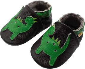 img 2 attached to 🦖 Yalion Boys' Dinosaur Leather Moccasins with Anti Slip - Enhance Your SEO