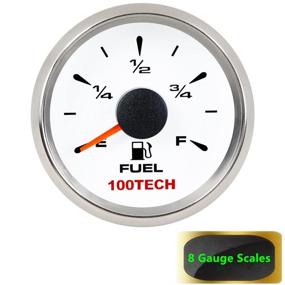 img 1 attached to 🚤 100TECH Universal Marine Fuel Gauge/Boat Gauge - Aftermarket Fuel Level Gauge for Marine Automotive Replacement - 240-33ohm, 0-190ohm, 240-30ohm, 0-180ohm, 10-180ohm - Suitable for Motorcycles, Cars, Trucks, and Vehicles