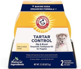 img 4 attached to 🐶 Arm & Hammer Dog Enzymatic Toothpaste Kit with Dip & Brush - Dental Care for Pets, Dog Teeth Cleaning, Cat Toothpaste, Oral Care for Dogs, Arm and Hammer Dog Toothpaste, Dog Dental Kit