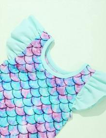 img 1 attached to Elegant Ruffled One Piece Swimsuit For Your Baby Girl - KANGKANG Infant Sunsuit Swimwear