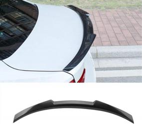 img 4 attached to Real Carbon Fiber High Kick Spoiler - MotorFansClub M4 Style Rear Spoiler Compatible With BMW F30 325I 328I 320I 340I (2012-2018)
