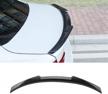 real carbon fiber high kick spoiler - motorfansclub m4 style rear spoiler compatible with bmw f30 325i 328i 320i 340i (2012-2018) logo