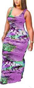 img 3 attached to 👗 Women's Tie Dye Maxi Dresses - Stylish Clothing for Women via Dresses