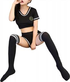 img 2 attached to Get The Ultimate Cheerleader Look With Oludkeph'S 4XL School Girl Sailor Suit Lingerie Outfit