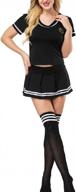 get the ultimate cheerleader look with oludkeph's 4xl school girl sailor suit lingerie outfit logo
