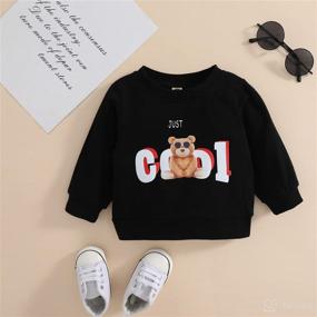 img 3 attached to Toddler Cartoon Tie Dye Sweatshirt Clothes Apparel & Accessories Baby Boys