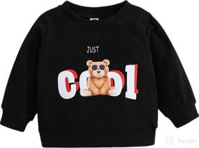 img 4 attached to Toddler Cartoon Tie Dye Sweatshirt Clothes Apparel & Accessories Baby Boys
