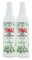 🌿 natural odor protection: thai deodorant stone crystal eucalyptus+ logo