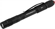 rechargeable 70 lumen pen light in black by steelman pro 78609 logo