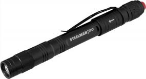 img 4 attached to Rechargeable 70 Lumen Pen Light In Black By Steelman Pro 78609