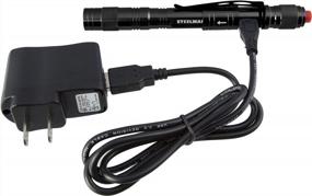 img 1 attached to Rechargeable 70 Lumen Pen Light In Black By Steelman Pro 78609