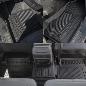 img 2 attached to Rongtaod Fit 2021-2022 Ford Bronco 2 Door Cargo Liner Rear Trunk Mat Floor Liner Floor Mat Bronco Accessories TPE All-Weather (Trunk Mat Backrest Mats Floor Mat)