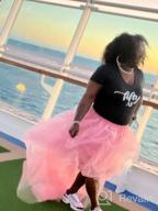 img 1 attached to Women'S Long High Low Ruffles Party Tulle Skirt: WDPL Perfect For Any Occasion! review by John Love