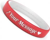 customizable luxe silicone wristbands for events, gifts, fundraisers, and awareness logo