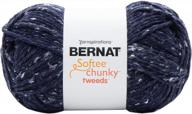 bernat softee chunky tweed bb yarn, blue logo