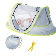 🏖️ stay protected on the go: large baby beach tent with upf 50+ sunshade and mosquito net logo