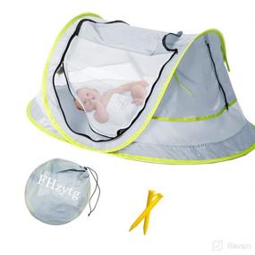 img 4 attached to 🏖️ Stay Protected on the Go: Large Baby Beach Tent with UPF 50+ Sunshade and Mosquito Net