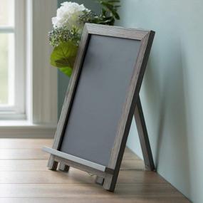 img 1 attached to Add Charm To Your Home With Ilyapa'S Rustic Wooden Magnetic Chalkboard - Perfect For Kitchen, Farmhouse Decor, Weddings & Restaurants