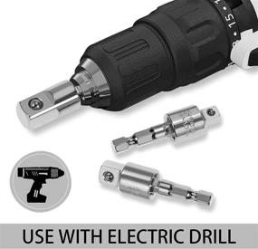 img 2 attached to Set of 3 Impact Grade Sockets with 360° Rotatable 1/4", 3/8", and 1/2" Bits