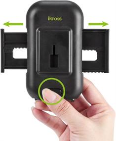 img 2 attached to 📱 iKross Lock Clip Air Vent Car Mount - Universal Phone Holder for Vehicle, Compatible with Smartphone/iPhone & More