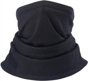 img 4 attached to Windproof Balaclave Ski Mask Tactical Hood Neck Warmer ChinFun Fleece Face Mask