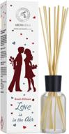 подарочный набор aromatika reed diffuser - 3,4 жидких унции эфирного масла иланг-иланга для длительного аромата и освежения воздуха дома логотип