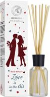 aromatika reed diffuser gift set - 3.4 fl oz ylang ylang essential oil for long lasting aroma & home air freshening logo