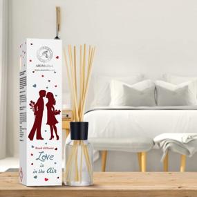 img 2 attached to Подарочный набор Aromatika Reed Diffuser - 3,4 жидких унции эфирного масла иланг-иланга для длительного аромата и освежения воздуха дома