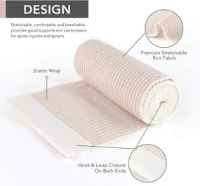 img 3 attached to Latex Free 2" X 5 Yards Medical Cotton Compression Bandage Wrap With Hook And Loop Closure - 10 Pack For First Aid, Sprains & Injuries