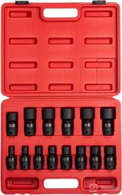 img 4 attached to 🔧 Sunex 2644 1/2 Inch Drive Universal Impact Socket Set - 14-Piece SAE - 7/16" to 1-1/4" - Cr-Mo Alloy Steel - Heavy Duty Storage Case