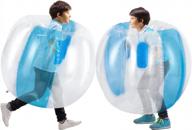 2 надувных бамперных мяча сумо для детей, играющих на открытом воздухе - theefun 36in прочные виниловые игрушки из пвх логотип