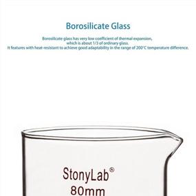 img 1 attached to Borosilicate Glass Crystallizing Dish: Heavy-Duty Rim & Spout, 300Ml Capacity For Crystallization & Evaporation