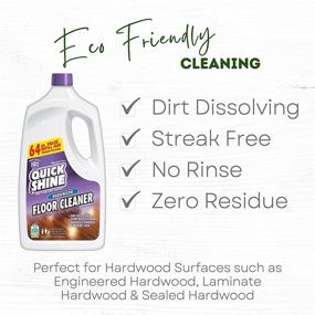 img 2 attached to 🌿 Quick Shine Hardwood Floor Cleaner 64oz: Naturally Cleans Dirt, Scuff Marks, and More!