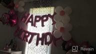img 1 attached to Eco-Friendly Happy Birthday Balloon Banner - 16-Inch Mylar Foil Letters Sign Bunting For All Ages - Reusable Party Decorations And Supplies For Girls, Boys, And Adults review by Black Holstead