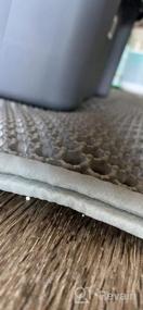 img 5 attached to Honeycomb Double Layer Cat Litter Mat By WePet: No Phthalate, Water-Resistant, Easy Clean, Scatter Control, And More!