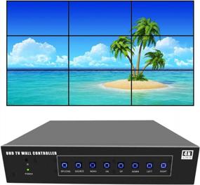 img 4 attached to ISEEVY 9 Channel 4K60 UHD Video Wall Controller 3X3 2X4 4X2 TV Splicing Display Support 3840X2160@60Hz Inputs And Rotate 90 Degree For Portrait Mode Screens