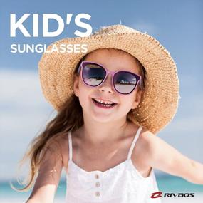 img 3 attached to Stylish And Protective RIVBOS Polarized Sunglasses For Kids - RBK002