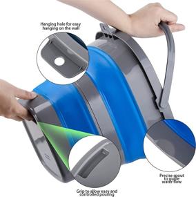 img 2 attached to Collapsible Foldable Rectangular Cleaning Waterpot Cleaning Supplies best: Household Cleaners