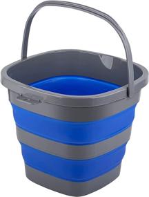 img 4 attached to Collapsible Foldable Rectangular Cleaning Waterpot Cleaning Supplies best: Household Cleaners