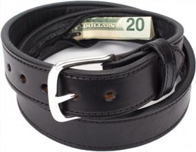 img 4 attached to 💼 Men's Leather Travel Accessories with Discreet Money Pocket