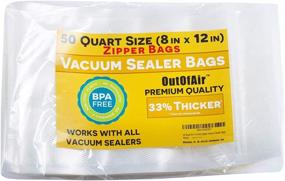 img 4 attached to Commercial Food Service Equipment & Supplies - Zipper Vacuum Sealer Bags for Efficient Storage