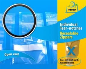 img 3 attached to Commercial Food Service Equipment & Supplies - Zipper Vacuum Sealer Bags for Efficient Storage