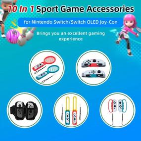 img 3 attached to Mcbazel Switch Sport Accessories Bundle - 10 In 1 Kit For Nintendo Switch/Switch OLED Sports Games