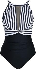 img 2 attached to Tempt Me V Neckline Monokini Swimwear Women's Clothing in Swimsuits & Cover Ups