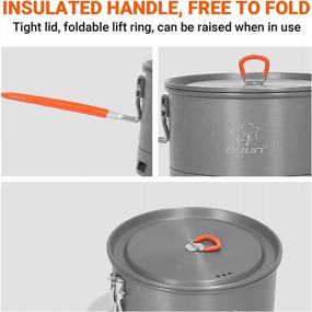 img 1 attached to Bulin 2.1L Lightweight Camping Pot - Perfect For Outdoors, Backpacking & Camping With Exceptional Boil Times & Fuel Efficiency