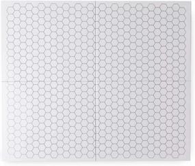 img 2 attached to Upgrade Your Role-Playing Game With Hexers' Vinyl Mat Alternative - Compatible With Dungeons And Dragons, Foldable And Dry Erase - 27X23 Inches, Squares And Hexes