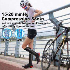 img 2 attached to Compression Socks For Men & Women With Cushion Pad, Arch Support And Running Circulation Support - 2 Pack