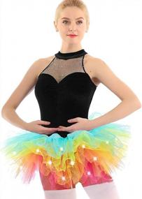 img 3 attached to LED Light Up Neon Tulle Tutu Skirt - 5 Layers Perfect For Parties And Dance; Women'S Fashion Statement